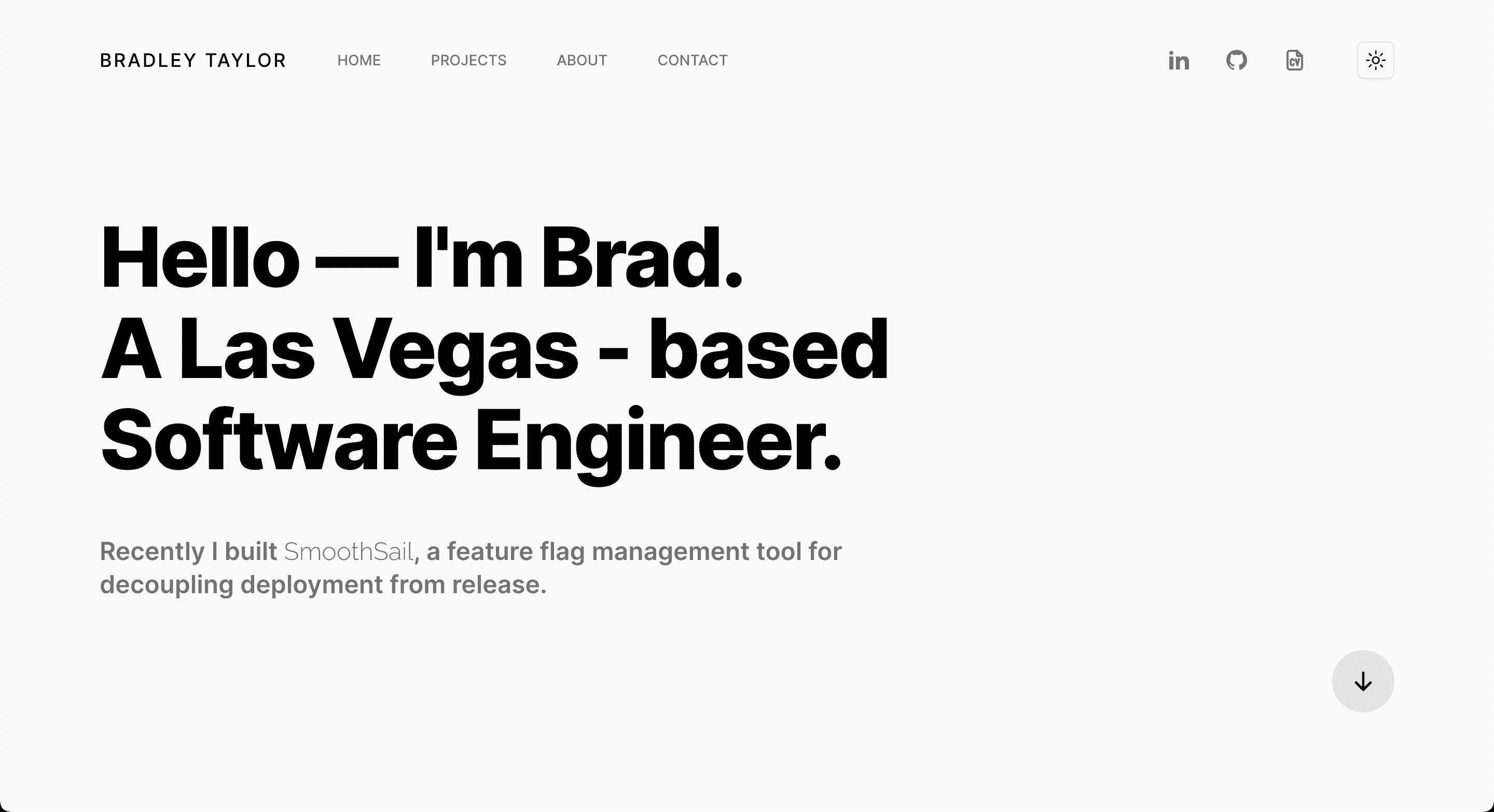 Personal portfolio screenshot